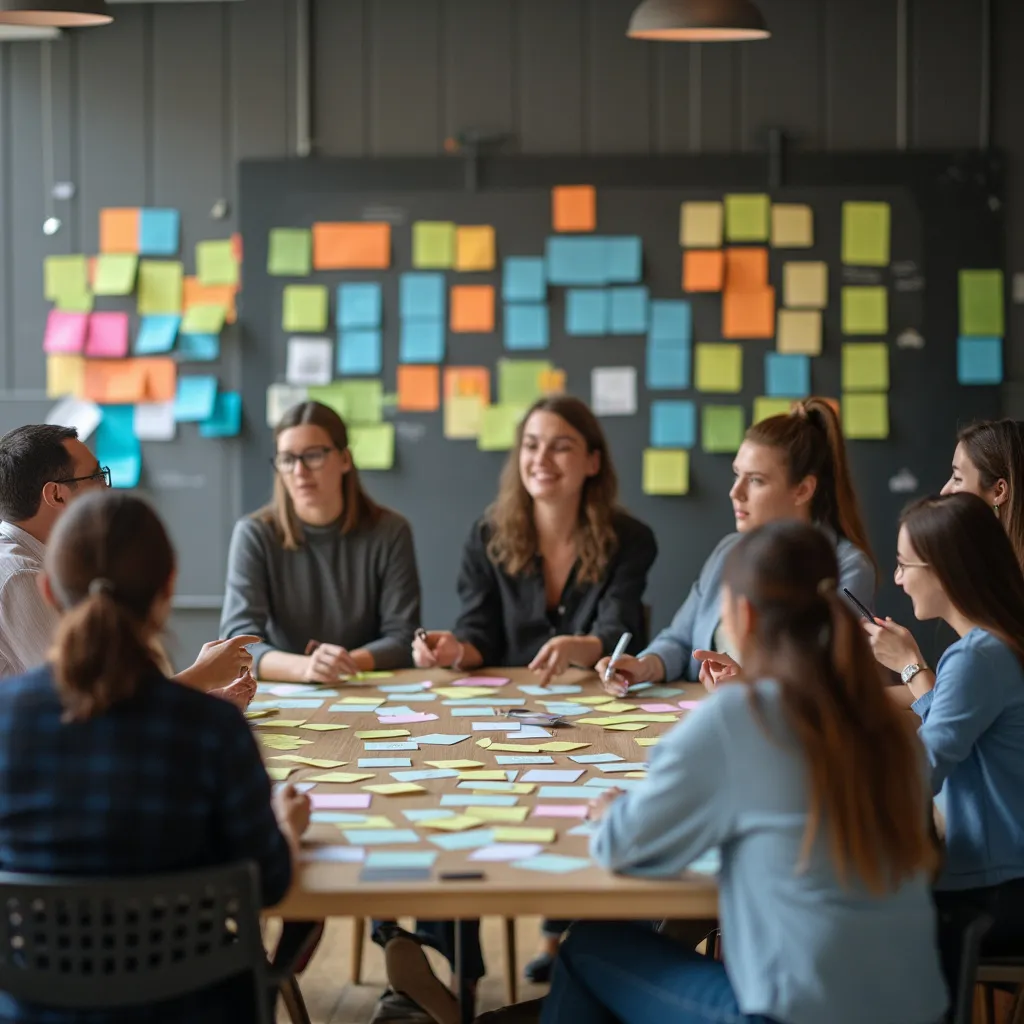 Taller de innovación con participantes activos