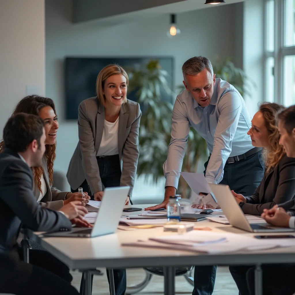 Equipo de ConsultoríaGlobal en una reunión estratégica