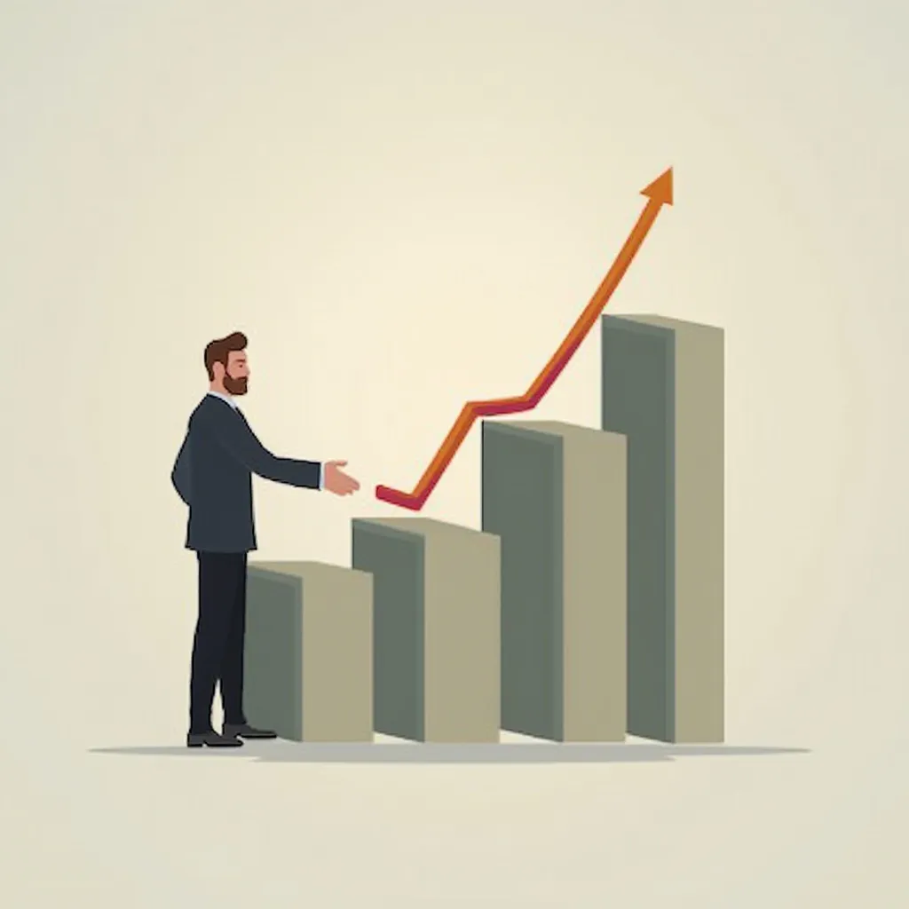 Gráfico de crecimiento de un cliente exitoso
